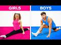 GIRLS Vs BOYS Flexibility Challenge