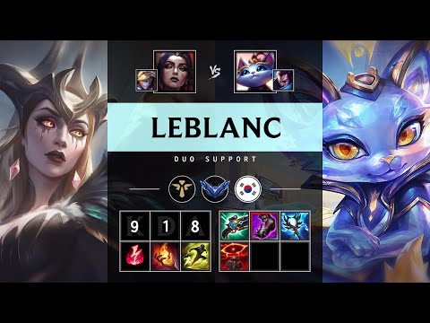 LeBlanc Support vs Yuumi - KR Diamond Patch 25.13