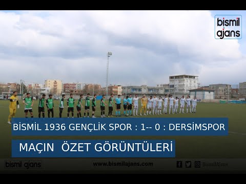Bismil 1936 Gençlik Spor : 1 ⚽ 0 : Dersim spor  Maçının Özet Görüntüleri