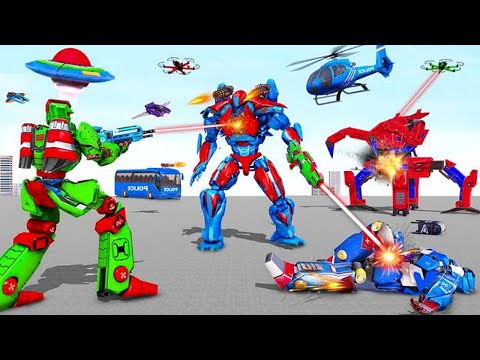 Bus Robot Car War 2022