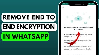 How to Remove End to End Encryption in WhatsApp (2023) | Turn off End to End Encryption on WhatsApp