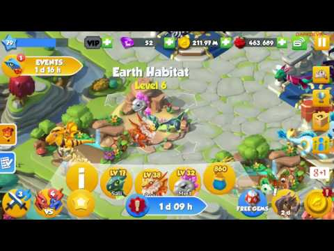 DRAGON MANIA LEGENDS - GOT THE GEM DRAGON TO LEVEL 34