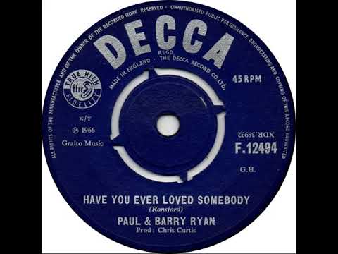 UK New Entry 1966 (308) Paul & Barry Ryan - Have You Ever Loved Somebody