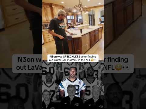 N3on was SPEECHLESS after realizing LaVar Ball PLAYED in the NFL😳👀 #nfl #nba #lavarball #n3on