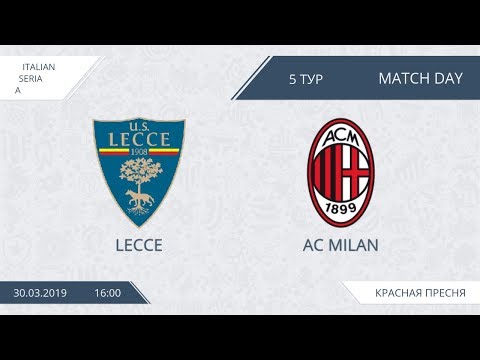 AFL19. Italy. Serie A. Day 5. Lecce - AC Milan