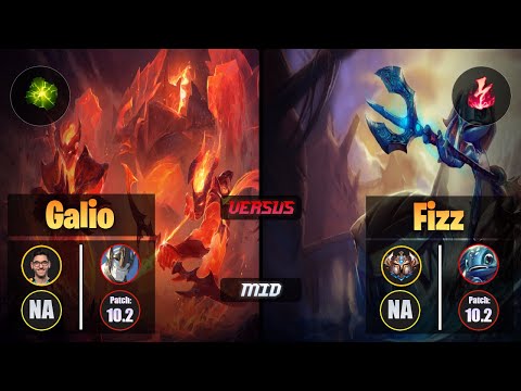Nisqy GALIO (Mid) [Aftershock] VS FIZZ - Challenger NA Patch 10.2