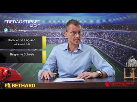 Speltips: Kroatien - England & Belgien - Schweiz 12/10