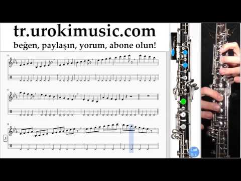 Obua dersleri Justin Bieber - Sorry Notalar Eğitim Bölüm#1 um-i723