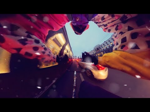 Какаю на фиксе зимой в трафике