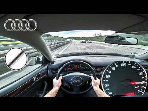Audi A6 2.5 TDI 180 HP Avant 4B C5 Quattro German Autobahn Top Speed (2001) POV Test Drive Onboard