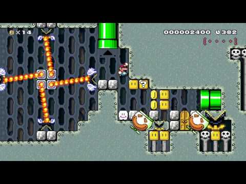 驚異的生命力を誇る漆黒の悪魔　Muncher World by おどち 一SUPER MARIO MAKER一 No Commentary Gameplay 1AL