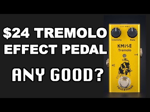 Kmise Tremolo guitar effect pedal demo & review $24 brand new!