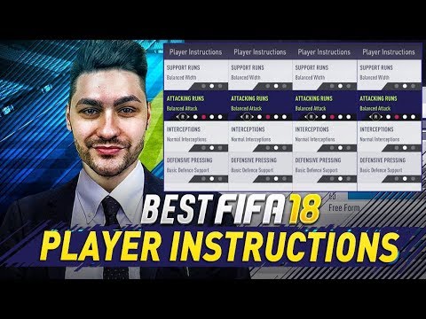 FIFA 18 BEST PLAYER INSTRUCTIONS FOR ALL FORMATIONS TUTORIAL - BEST ATTACK & DEFENCE - TIPS & TRICKS