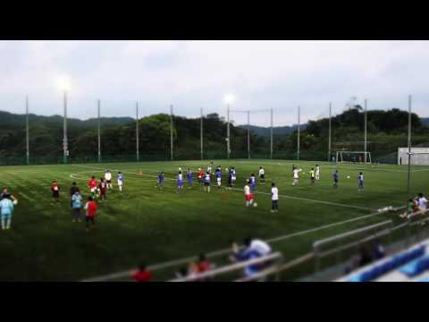 「国際武道大学サッカー部のトレーニング風景（ジオラマ）」　@International Budo University May,2016