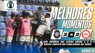 RIO BRANCO - ES 2 X 2 TOMBENSE - MG | MELHORES MOMENTOS | 6ª RODADA | BRASILEIRÃO SÉRIE D 2026
