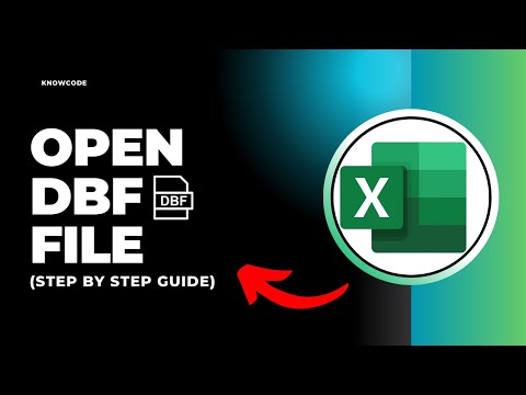 How To Open Dbf Files Microsoft Excel