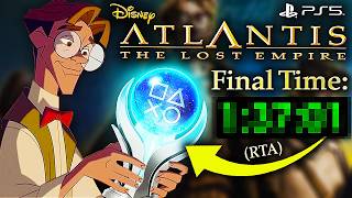 🏆 Disney's Atlantis WR Holder does a PLATINUM TROPHY Speedrun on PS5! (1:36:54 R
