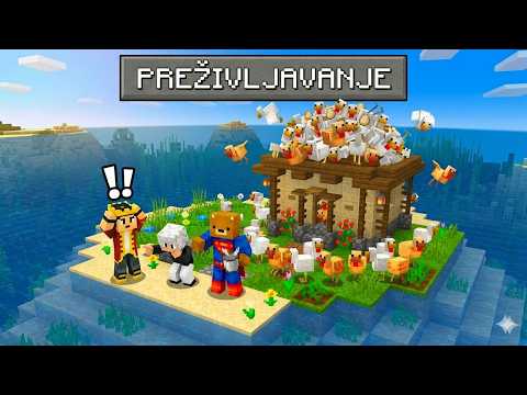 NAPUNIO SAM MU KUĆU SA 1000 KOKOŠAKA U NAŠEM MINECRAFT PREŽIVLJAVANJU! 😂 ep.13