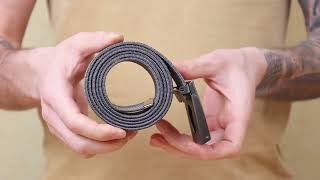 Текстильний чоловічий ремінь Vintage 20581 сірий