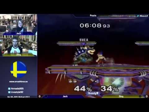 B9 - Jack (Bowser) Vs. Zing (Falco) - Melee Pools