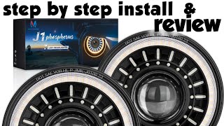 Mictuning J1 Headlights, full install with wiring and testing