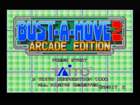 Gameplay Ps1 - Bust a move 2 arcade edition PAL arcade mode (1996)