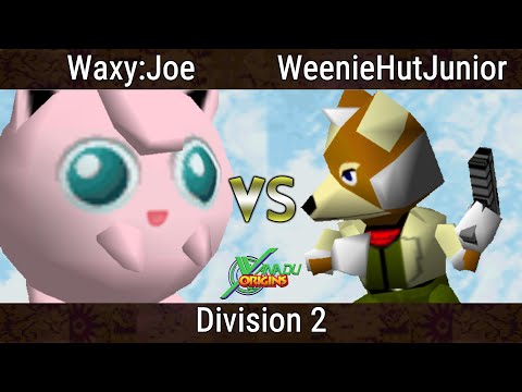 Xanadu Origins - Waxy Joe (Jigglypuff) Vs. WeenieHutJunior (Fox) Smash Bros - SSB64