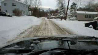 preview picture of video 'O|||||||O Jeep Wrangler Sport = First Snow Storm Calais, Maine'