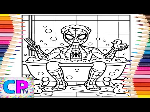Spiderman All in Foam/Spider-Man Bath/Spiderman Coloring Pages/Elektronomia - Summer Vibes