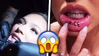 GIRLFRIEND TATTOOS MY NAME ON HER BODY!!!