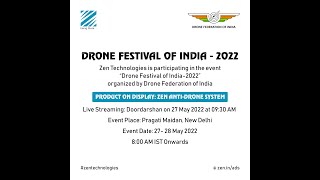 Zen Technologies is Participating in Drone Festival of India - 2022