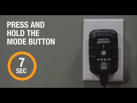 NOCO Genius1 Portable Automatic Battery Charger/Maintainer  6/12 Volt Model# GENIUS1