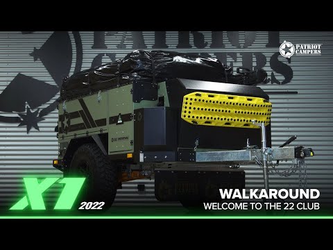 Unstoppable 4x4 Camper Trailer - 2022 X1 Walkaround - Patriot Campers