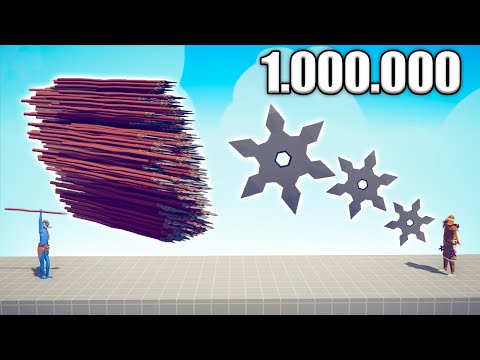 1.000.000 DAMAGE SAMURAI vs EVERY GOD - TABS | Totally Accurate Battle Simulator 2023