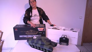 Heng Long RC Panzer Challenger 2 V6.0 Unboxing / Soundcheck