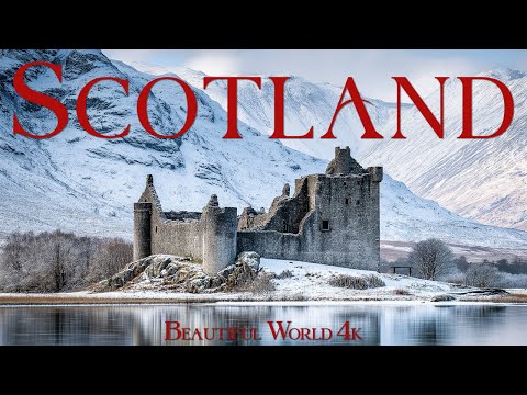 Scotland 4K | Winter Atmosphere of Misty Highlands and Snowy Glens