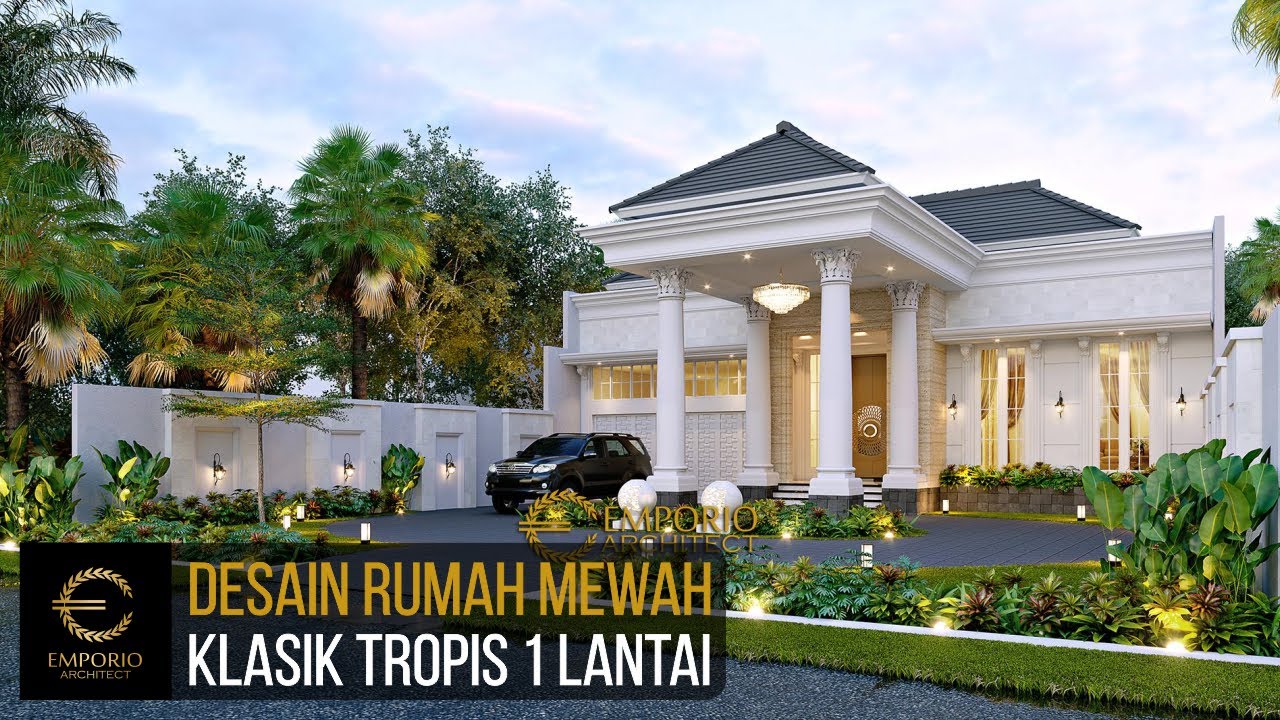 Video 3D Mr. H. Hori Classic House 1 Floor Design - Bogor, Jawa Barat