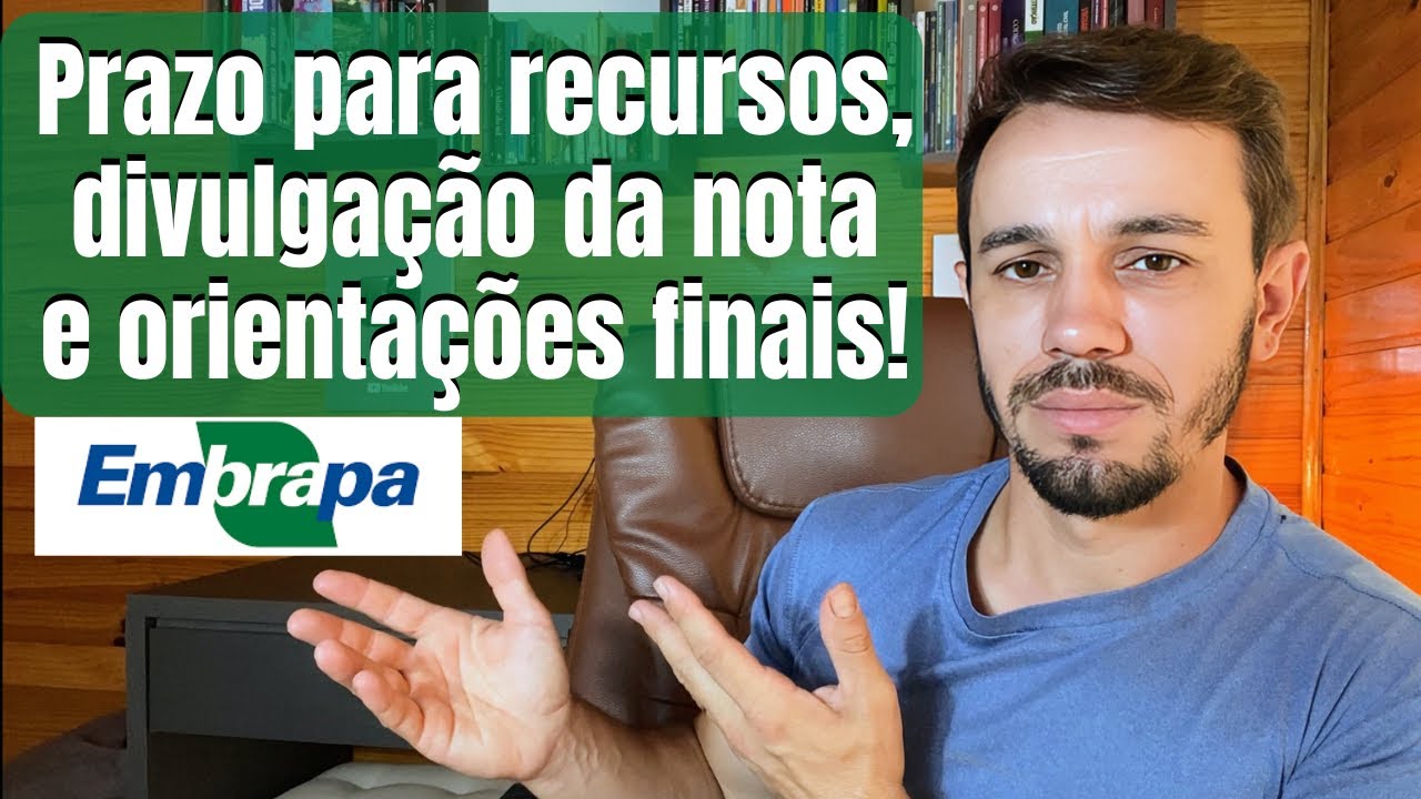 CONCURSO EMBRAPA! NOTA MÍNIMA E PRÓXIMOS PASSOS!