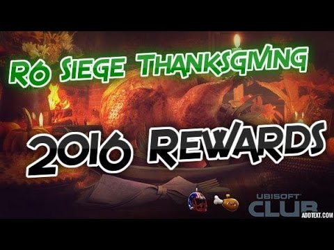 Thanksgiving 2016 Charm Rewards Showcase (Rainbow Six:Siege)