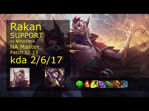 Rank 4 NA Rakan Support: Rakan vs Blitzcrank