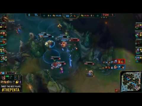 TSM Doublelift Tristana Outplay vs TL