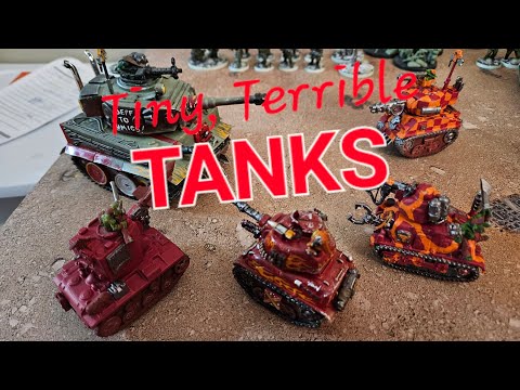 Tiny, Terrible, TANKS! Make your own Grot Tank unit for less than $10!
