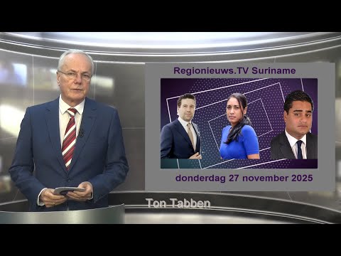 Regionieuws TV Suriname 27 november 2025 ► Oud SLM top gedagvaard ► Santokhi distantieert Richano