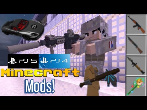 Minecraft Mods! PS4 & PS5 - Guns - Cars - Texture Packs - Shaders - Skins - using iOS device - 2021