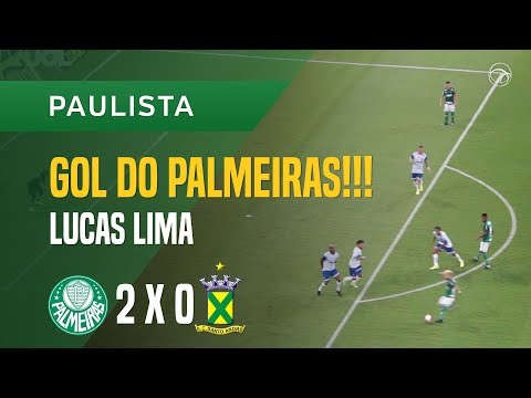GOL (LUCAS LIMA) - PALMEIRAS X SANTO ANDRÉ - 18/01 - PAULISTA 2018