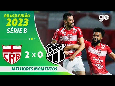 Gols e lances de CRB x Ceará