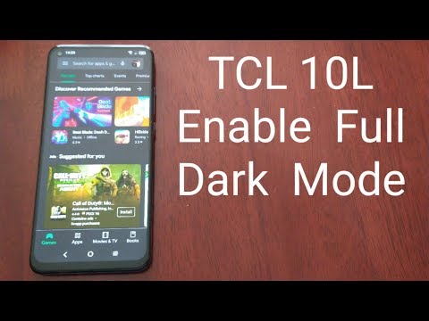 TCL 10L Enable Full System-Wide Dark Mode