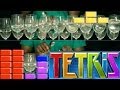 Tetris Theme on Wine Glasses
