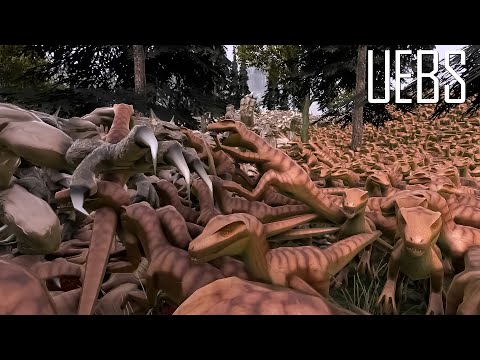21.000 Werewolf vs 23.000 Velociraptors- Ultimate Epic Battle Simulator 2- UEBS 2