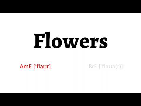 How to Pronounce flowers in American English and British English